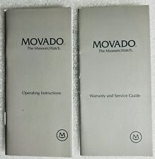 Movado The Museum Watch 2000 Booklets Warranty Service Guide Instructions picture
