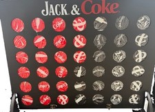 New Large Jack Daniels And Coke Connect 4 Lawn And Yard Game Gift 32” X 27.5” picture
