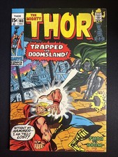 The Mighty Thor #183 (Marvel Comics 1970)Battle between Thor V Dr.Doom VF picture