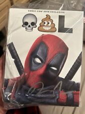 RYAN REYNOLDS SIGNED • 2016 SDCC • DEADPOOL BLU-RAY • SEALED W/STICKER picture