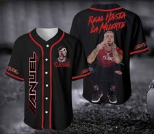 Vintage Anuel AA 3D, AOP Baseball Gift For Fans Men S-235XL Tee 12D125 picture