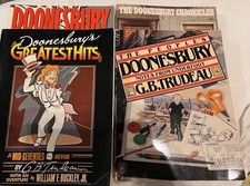Doonesbury Comic Books LOT of 4 G. B. Trudeau Chronicles Notes Underfoot Deluxe picture