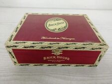 Brick House MIGHTY MIGHTY RED Wooden Cigar Box Humidor Metal Clasp & Hinges  picture