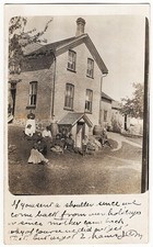 real photo Waterloo Ontario Canada - Family Home mailed 1908 postcard RPPC picture