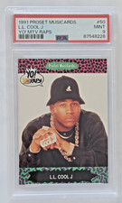 1991 ProSet MusiCards YO MTV Raps #50 L.L. Cool J PSA GRADED MINT 