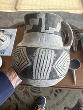 Prehistoric Anasazi Tularosa Black on White Pottery  Pitcher Sell As Is (17) picture