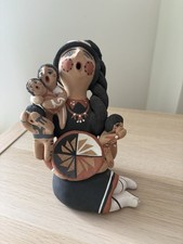 Vintage 6.5” Jemez Pueblo Storyteller Pottery Doll by Bonnie Fragua - Signed picture