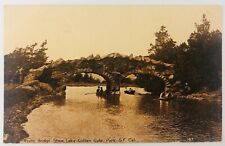 Vintage San Francisco California CA Golden Gate Park Stow Lake Bridge 1912 picture