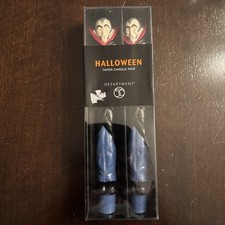 Dracula Shaped Tapered 2 Candles Horror Monsters 10” Department 56 Halloween picture