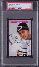 USHER ROOKIE RARE 1999 NICKELODEON MY WAY PSA 7 picture