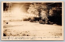 1910  RPPC  Northampton  Massachusetts  Snow Storm With Trolley   Postcard picture