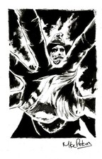 THE BAT-MAN SECOND KNIGHT Scarecrow Original Art + HC Collection by Mike Perkins picture