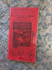 Vintage 1911-12 W.M. Welch School Supply Catelog #3 Chicago Ephemera History  picture