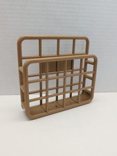 YAFFA Storage Tan Plastic Organizer 1983 MICRO Catch-All Can Be Wall Mounted  picture