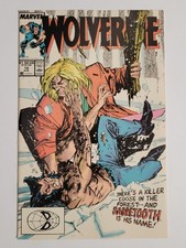 Wolverine #10 Marvel 1989 NM 9.4 First Sabretooth app in a Wolverine title picture