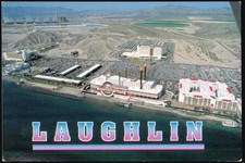 Laughlin, Nevada NV Aerial View of Colorado Belle & Riverfront Casinos Postcard picture
