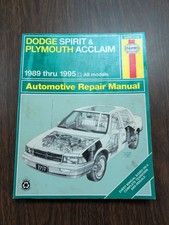 Haynes Repair Manual 30060 For Dodge Spirit Plymouth Acclaim 1989 Thru 1995 picture