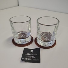 Pete's Pirate Life Mini Pirate Tumblers Brown Coaster Set of 2 Made in USA picture