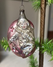 Antique Rare German Glass Boy Clown In The Moon Ornament  picture