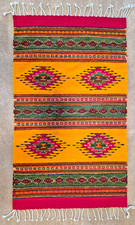 ZAPOTEC RUG, Oaxaca, Mexico, Hand Spun, Hand Woven Wool, 24