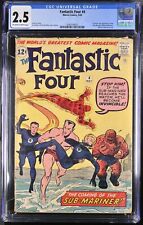 Fantastic Four #4 CGC GD+ 2.5 1st Silver Age Appearance of Sub-Mariner picture