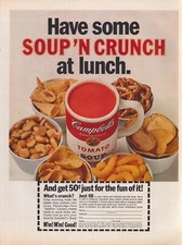 1967 Campbells Tomato Soup Print Ad Soup And Crunch At Lunch Mug picture
