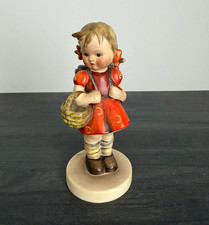 Vintage Goebel M.I. Hummel #81 “School Girl” figurine with an early TMK-1 Crown picture