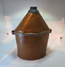 Antique Civil War Era Copper Canteen Hand Soldered 9