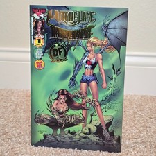Witchblade/Darkchylde #1 DF Exclusive Gold Foil Variant COA Top Cow 2000 picture