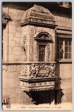 Dijon France Echauguette Rue Vannerie Antique Photo Postcard L.V. Edit F476 picture