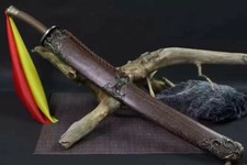 Sharp Chinese Kung Fu Sword Qing Dynasty Dao Broadsword Damascus Folded Steel picture