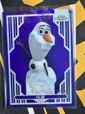 2023 Topps Chrome Disney 100 Olaf Purple Refractor #/299 picture
