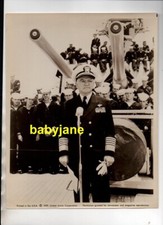 JAMES CAGNEY ORIGINAL 8X10 PHOTO AS FLEET COMDR ON BATTLESHIP 1960 GALLANT HOURS picture