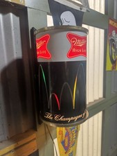 Vintage Miller High Life Beer Rotating Bouncy Ball Wall Mount Sconce NO CRACKS picture