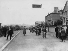 Competitors Lined Up At The Start Of The Junior Tt Isle Of Man Old Photo picture