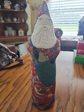 Handmade And Quilted Santa Decoration With Quilted Suit -  14