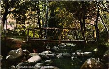 Vintage Postcard- RUSTIC BRIDGE, IDYLLWILD RIVER, RIVERSIDE COUNTY, CA. picture