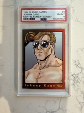 Classic Games 1994 Mortal Kombat Series 1 #9 Johnny Cage PSA 8 POP1 None Higher picture