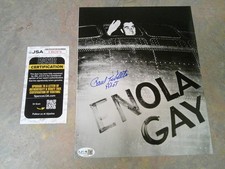 PAUL TIBBETS AUTHENTIC SIGNED 8X10 PHOTO ENOLA GAY JSA picture