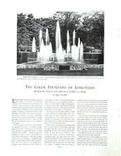Color Fountains of Longwood Gardens 1929 Pierre S. du Pont Estate Kennett Square picture