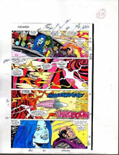 Original 1988 Avengers 296 color guide art page 29: She-Hulk,Thor, Marvel Comics picture