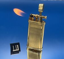 1990's Dunhill Unique Gold Filled Butain, Lift Arm Pipe Lighter #342 - Warranted picture