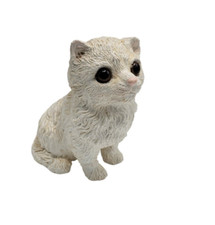 Vintage Hand Casted 1993 Kitten Statue Figurine 4