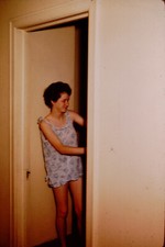 DEC 1958 Cute Woman Kodachrome Slide AP-A picture