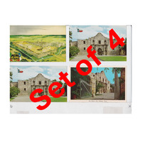 TurtlesTradingPost- The Alamo, San Antonio Texas 1970s Chrome Cards- 4 Different picture