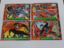 1993 Skybox DC Comics Bloodlines 4 Card Promo Set Superman NM-MT  picture