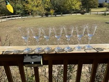 Set-7 Spiegelau *Tosca* Crystal Wine/Water Goblets / Glasses-7-1/2” Plus 1 Extra picture