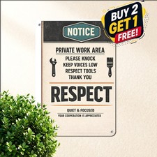 Funny Aluminum Sign Outdoor Weatherproof Rectangle Garage Wall Decor 8x12 picture