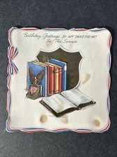 1942 World War 2 Hallmark Birthday Greeting Card - Not Written In picture