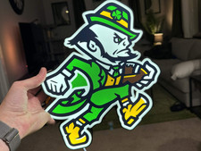 Notre Dame Fighting Irish Leprechaun 9-inch Light Box LED Sign Wall Decor picture
